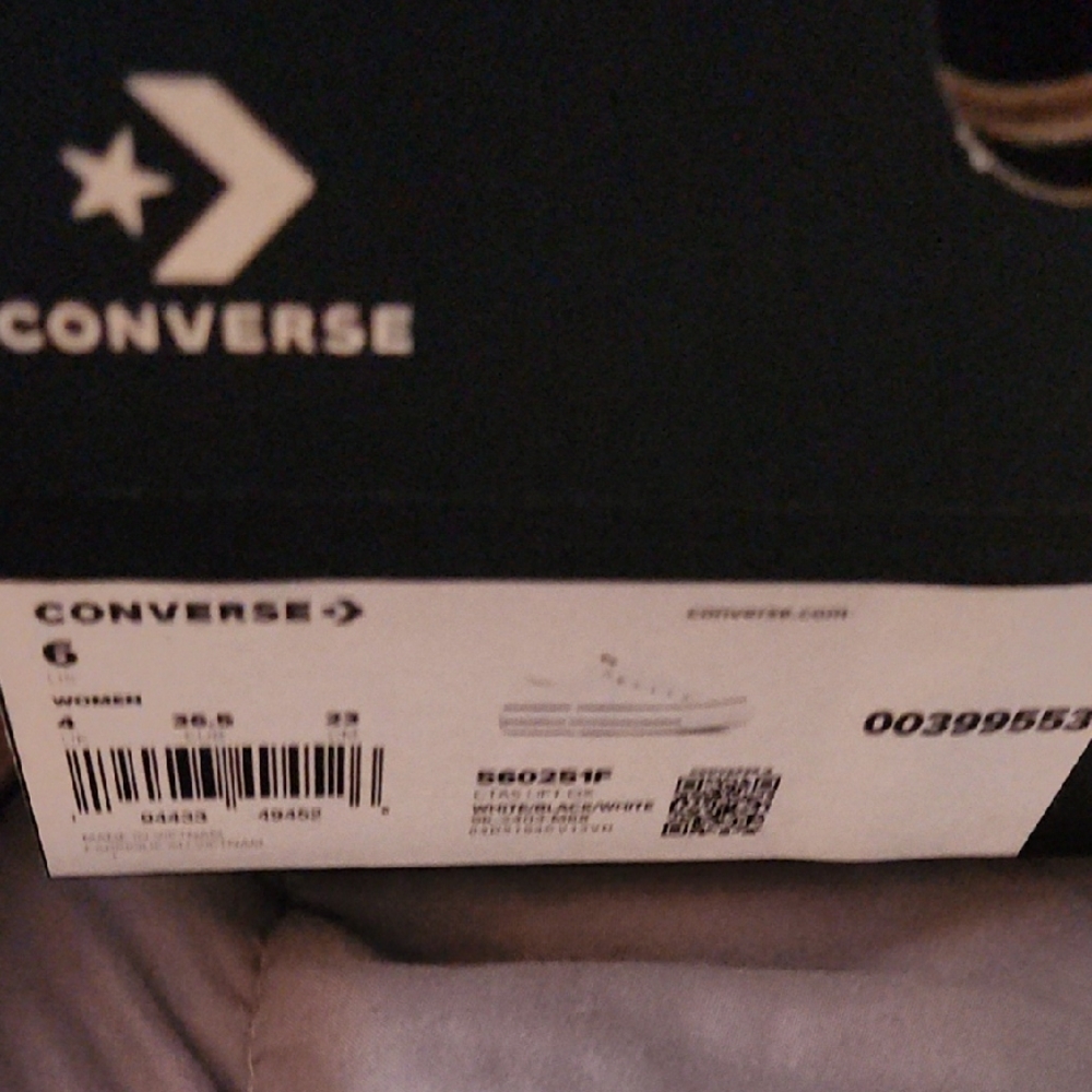 Converse All Star Classic White Canvas Sneakers - Picture 2 of 6
